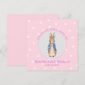 Personalisieren Peter das Kaninchen Baby Dusche Da (Vorne/Hinten)