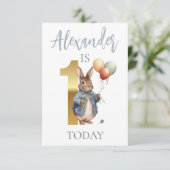 Personalisieren Peter das Kaninchen Erster Geburts (Stehend Vorderseite)