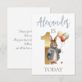 Personalisieren Peter das Kaninchen Erster Geburts (Vorne/Hinten)