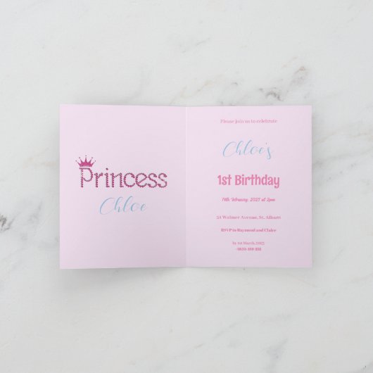 Personalisieren Peter der Rabbit 1. Geburtstag Einladung (Innenseite)