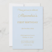 Personalisieren Peter der Rabbit ersten Geburtstag Einladung (Rückseite)