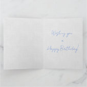 Personalisieren Peter der Rabbit Gray Linen Dankeskarte (Innenseite)