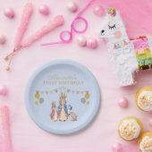 Personalisieren Peter Kaninchen 1. Geburtstag Pappteller (Party)