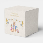 Personalisieren Peter Kaninchen beige Leinen 1. Ge Geschenkschachtel (Rückseite)