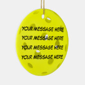 Personalisieren, Pickleall Keramik Ornament (Rechts)