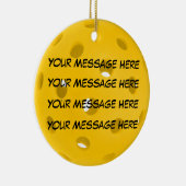Personalisieren, Pickleall Keramik Ornament (Rechts)