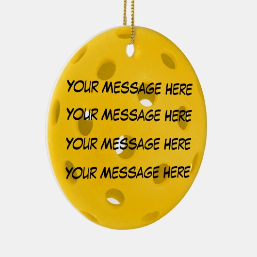 Personalisieren, Pickleall Keramik Ornament (Rechts)