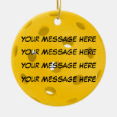 Personalisieren, Pickleall Keramik Ornament (Vorne)