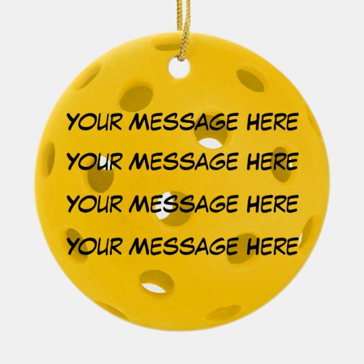 Personalisieren, Pickleall Keramik Ornament (Vorne)
