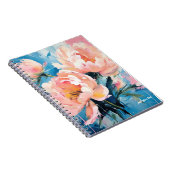 PERSONALISIEREN: Pink Peony | Notebook-Journal Notizblock (Rechte Seite)