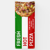 Personalisieren Pizza Shop Italienische Flagge Piz Banner (Vertikal)