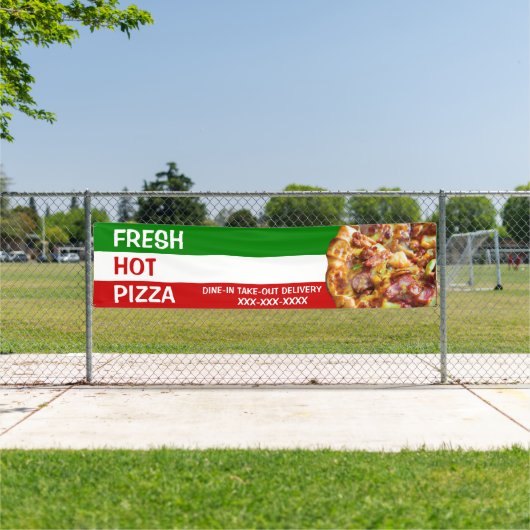 Personalisieren Pizza Shop Italienische Flagge Piz Banner (InSitu)