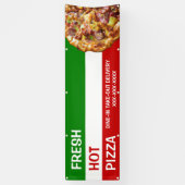 Personalisieren Pizza Shop Italienische Flagge Piz Banner (Vertikal)