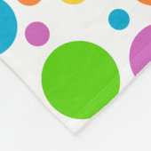 Personalisieren - Polka Dot Pattern Fleecedecke (Ecke)