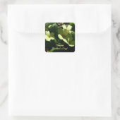 Personalisieren Primula vulgaris Primrose Mutterta Quadratischer Aufkleber (Tasche)