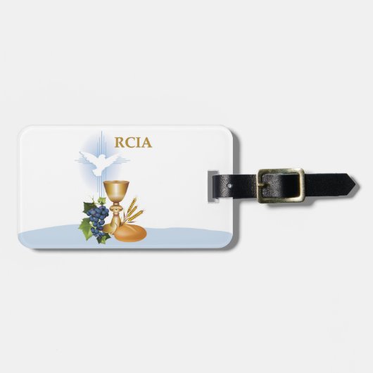 Personalisieren, RCIA-Glückwunsch katholische Sacr Gepäckanhänger (Vorderseite horizontal)
