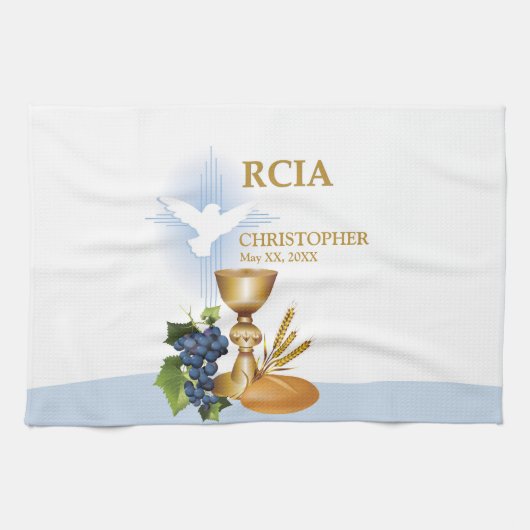 Personalisieren, RCIA-Glückwunsch katholische Sacr Handtuch (Horizontal)
