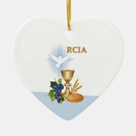 Personalisieren, RCIA-Glückwunsch katholische Sacr Keramik Ornament