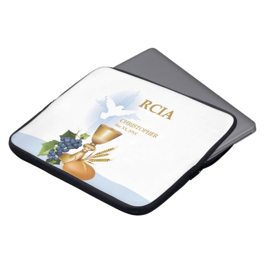 Personalisieren, RCIA-Glückwunsch katholische Sacr Laptopschutzhülle (Vorne Oben)