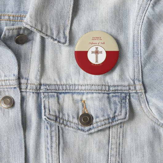 Personalisieren, RCIA-Segnungen zum Beruf des Glau Button (Beispiel)