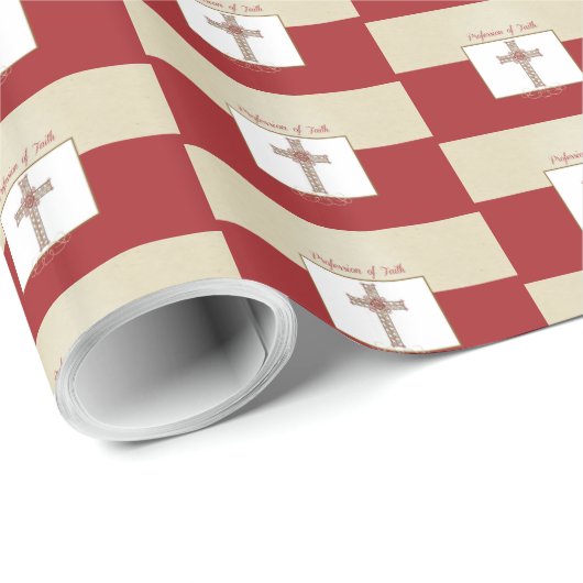 Personalisieren, RCIA-Segnungen zum Beruf des Glau Geschenkpapier (Rolleneckpunkt)