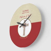 Personalisieren, RCIA-Segnungen zum Beruf des Glau Große Wanduhr (Winkel)