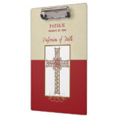 Personalisieren, RCIA-Segnungen zum Beruf des Glau Klemmbrett (Links)