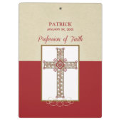 Personalisieren, RCIA-Segnungen zum Beruf des Glau Klemmbrett (Rückseite)