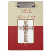 Personalisieren, RCIA-Segnungen zum Beruf des Glau Klemmbrett (Vorderseite)