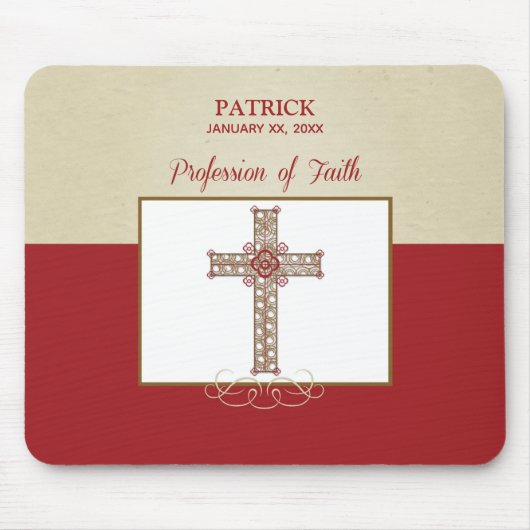 Personalisieren, RCIA-Segnungen zum Beruf des Glau Mousepad (Vorne)