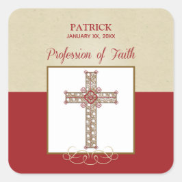 Personalisieren, RCIA-Segnungen zum Beruf des Glau Quadratischer Aufkleber