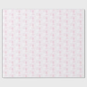 Personalisieren, Rosa Erste Heilige Kommune Cross  Geschenkpapier (Flach)