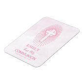 Personalisieren, Rosa Erste Heilige Kommune Cross  Magnet (Linke Seite)