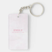 Personalisieren, Rosa Erste Heilige Kommune Cross  Schlüsselanhänger (Rückseite)