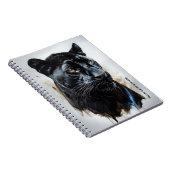 PERSONALISIEREN: Schwarzer Panther | Notebook-Jour Notizblock (Rechte Seite)