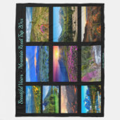 Personalisieren Sie 10 Fotos Ausflug zum Leben Fleecedecke (Vorderseite)