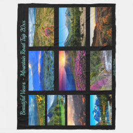 Personalisieren Sie 10 Fotos Ausflug zum Leben Fleecedecke