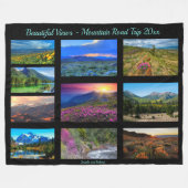 Personalisieren Sie 10 Fotos Ausflug zum Leben Fleecedecke (Vorderseite (Horizontal))