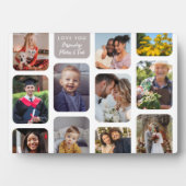 Personalisieren Sie 11 Fotos Moderne Elegante Lieb Fotoplatte (Vorderseite)