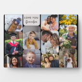 Personalisieren Sie 11 Fotos Moderne schicke Liebe Fotoplatte (Vorderseite)