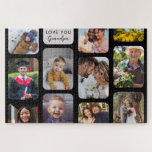 Personalisieren Sie 11 Fotos Moderne schicke Liebe Puzzle<br><div class="desc">Elegantes und modernes Foto, das für jeden Anlass und für jeden Geschenk macht: Hochzeit, Familie, Freunde und beste Freunde, Großeltern, Valentinstag. Um optimale Ergebnisse bei der Personalisierung dieses Designs zu erzielen, sollten Sie das gleiche Format wie die Vorlage verwenden: vertikal, quadratisch, quadratisch usw. Andernfalls wird es immer noch funktionieren, aber...</div>