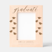 Personalisieren Sie 2025 Graduate Cap-Gravur-Foto- Geätzte Rahmen (Vorderseite)