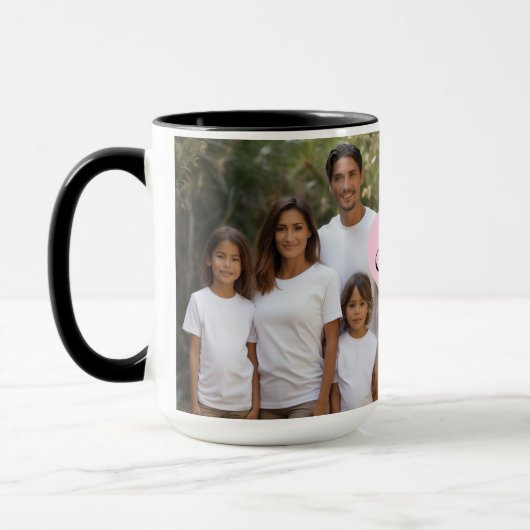 Personalisieren Sie 2 Foto Beste Mama Tasse (Links)