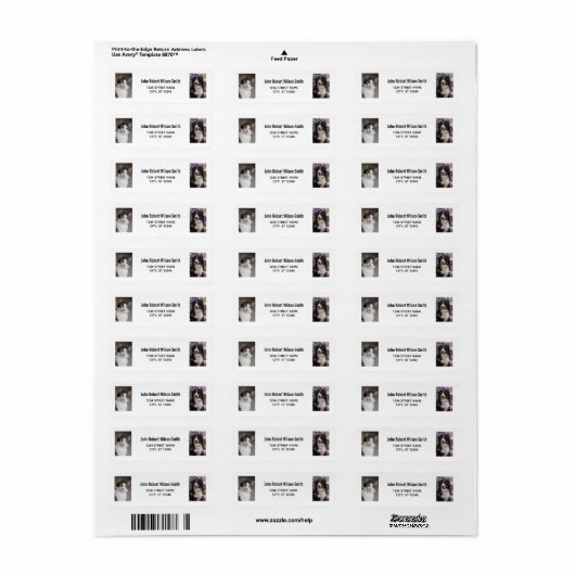 Personalisieren Sie 2 Fotos Katze Hund Moderne Rüc (Vorne)