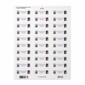 Personalisieren Sie 2 Fotos mit Hund Moderne Rücks (Vorne)