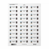 Personalisieren Sie 2 Fotos mit Hund Moderne Rücks (Vorne)