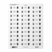 Personalisieren Sie 2 Fotos mit Hund Moderne Rücks (Vorne)