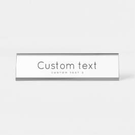 Personalisieren Sie 2 Zoll x 8 Zoll Schreibtischnamensplakette