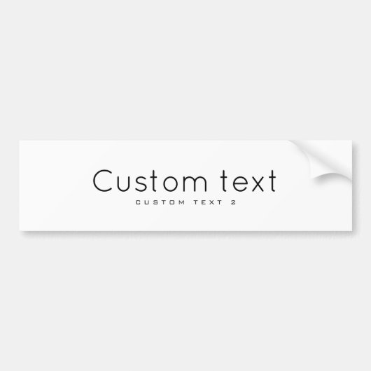 Personalisieren Sie 3" x 11" Autoaufkleber (Vorne)