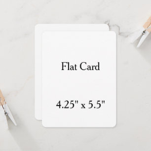 personalisieren Sie 4,25" x 5,5" runde Flat Card